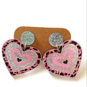 Fashion Jewelry Heart Dangle Earrings